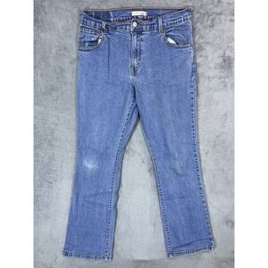 Levis Jeans Womens 12 Blue Denim 550 Medium Wash Relaxed Bootcut Cowgirl Stretch